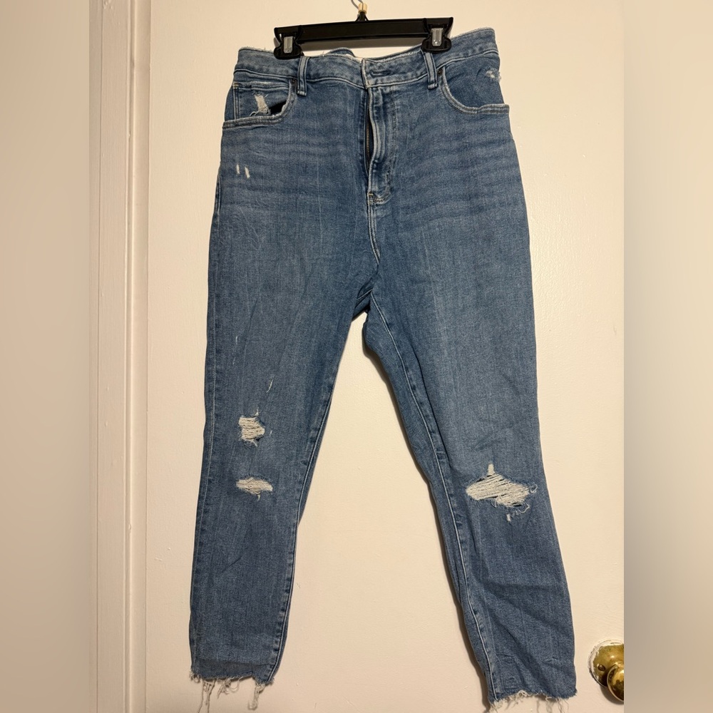 Abercrombie & Fitch Curve Love Super Skinny Ankle High Rise Women’s Jeans
